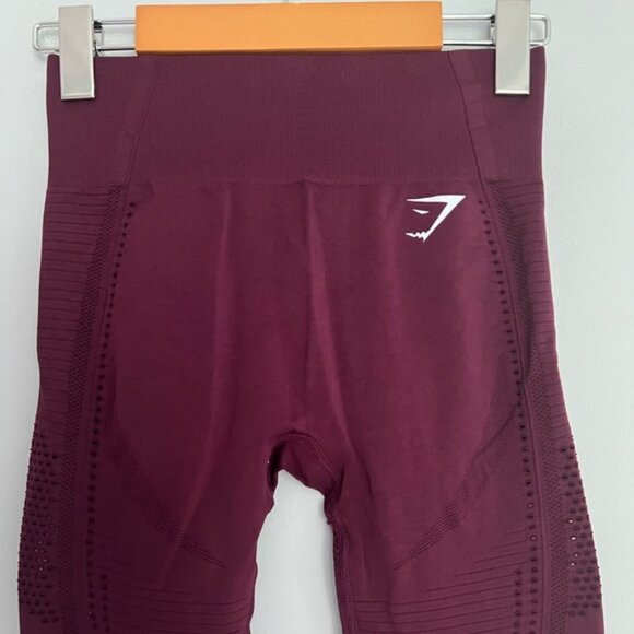 Gymshark Flawless Knit Tights in Ruby Size XS - Picture 3 of 7
